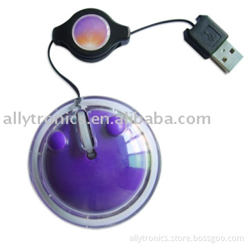 Cute round mini optical mouse in various colors